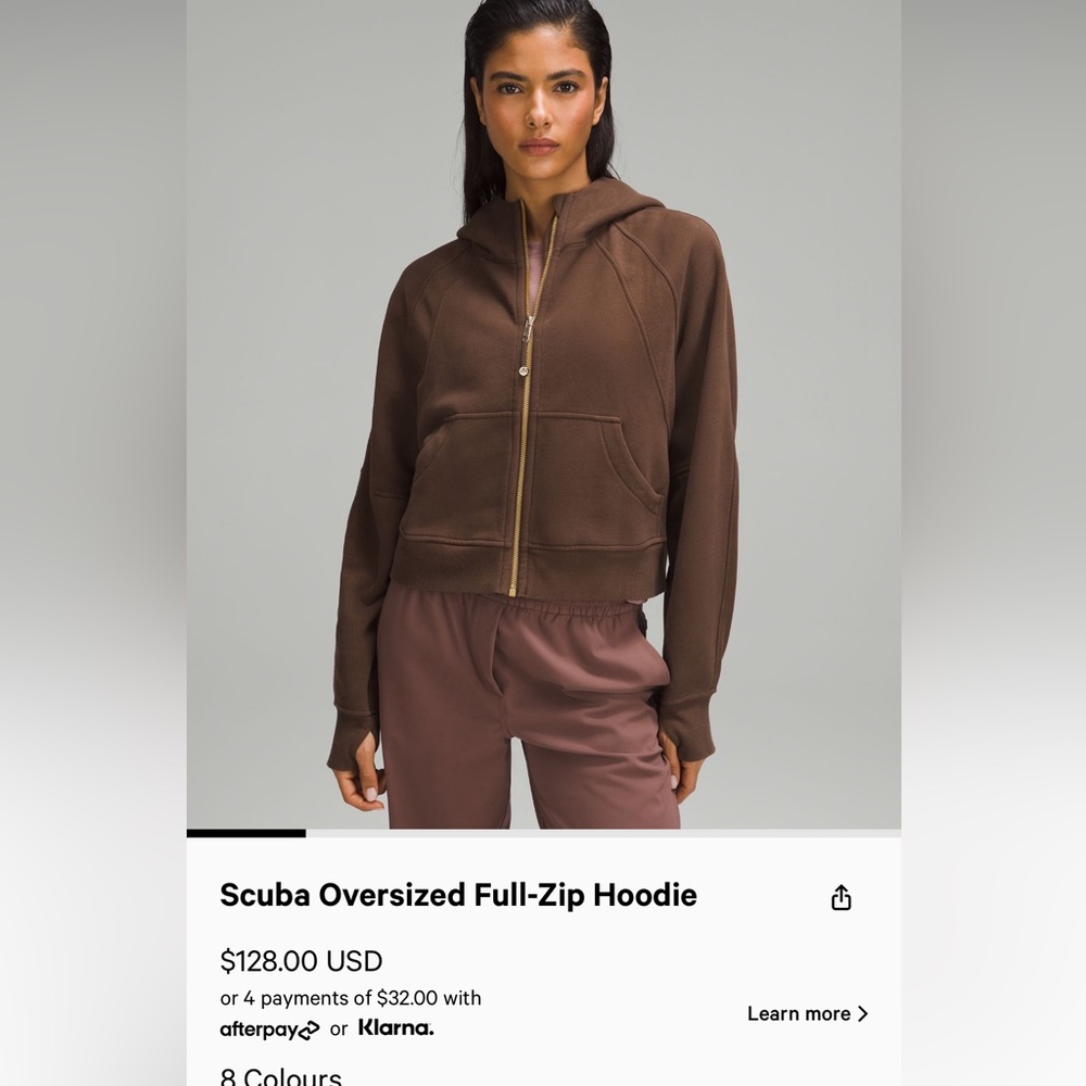 Lululemon full zip sweatshirt